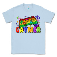 Dusty Blue Gaymer Classic Tee - Zillion Design Studio