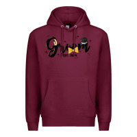 Burgundy groom Premium Hoodie - MaliasSmallBusiness
