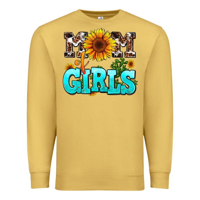 Mom Of Girls Premium Sweatshirt by AdoDesignShop | Teevron