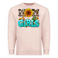 Pale Pink mom of girls Premium Sweatshirt - AdoDesignShop