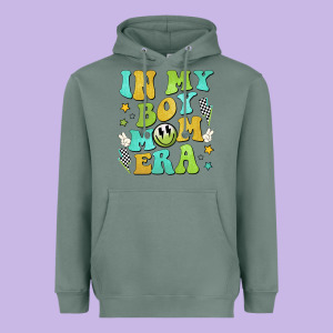 In My Boy Mom Era Heavyweight Hoodie Designed By Jahusdesignshop