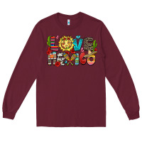 Burgundy love mexico Long Sleeve Tee - Zillion Design Studio