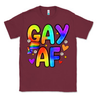 Burgundy gay af Classic Tee - Zillion Design Studio