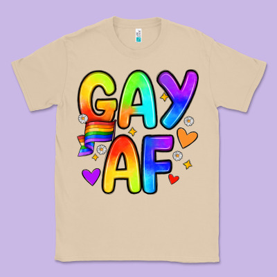 Gay Af Classic Tee Designed By Zillion Design Studio