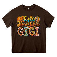 Chocolate Brown one thankful gigi Heavy Core Tee - CowhideDigitalArt