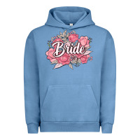 Pigment Pebble Blue bride Urban Hoodie - MaliasSmallBusiness
