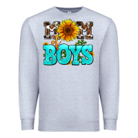 Heather Grey mom of boys Premium Sweatshirt - AdoDesignShop