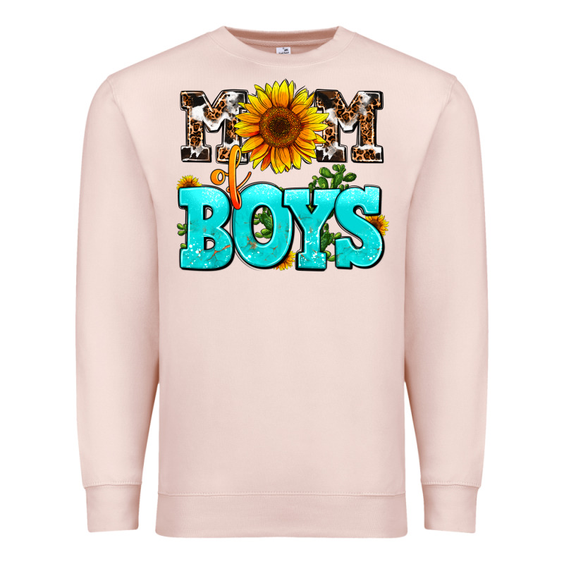 Mom Of Boys Premium Sweatshirt by AdoDesignShop | Teevron