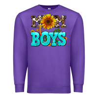 Purple mom of boys Premium Sweatshirt - AdoDesignShop
