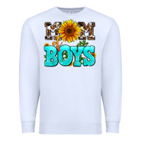White mom of boys Premium Sweatshirt - AdoDesignShop