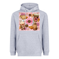 Heather Grey cafecito y chisme. Heavyweight Hoodie - JahusDesignShop