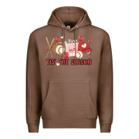 Chestnut tis the season baseball Premium Hoodie - MaliasSmallBusiness