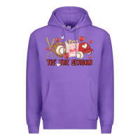 Purple tis the season baseball Premium Hoodie - MaliasSmallBusiness