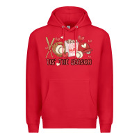 Red tis the season baseball Premium Hoodie - MaliasSmallBusiness