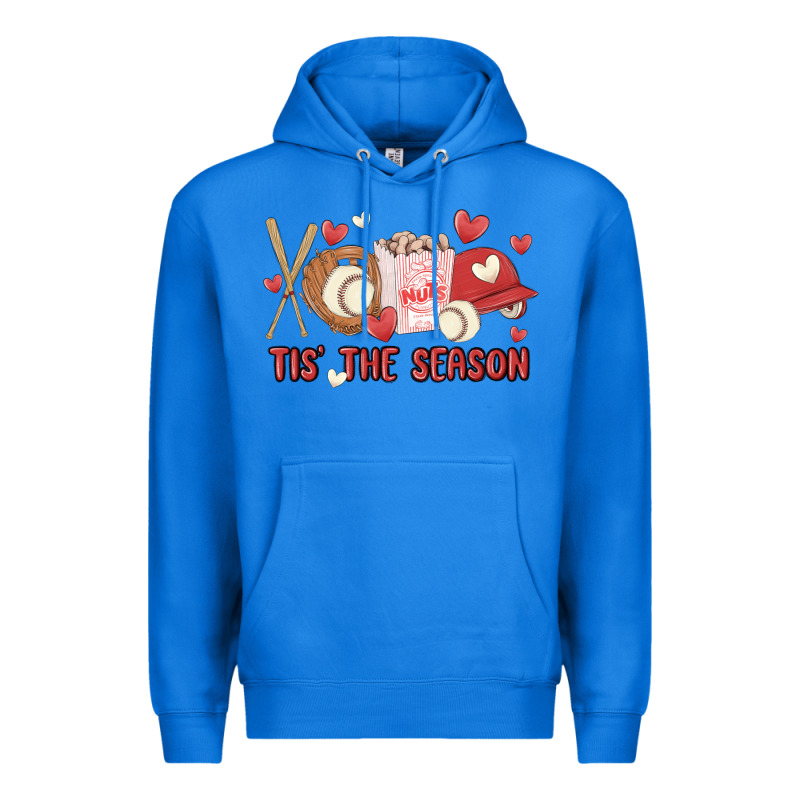 Tis The Season Baseball Premium Hoodie by MaliasSmallBusiness | Teevron