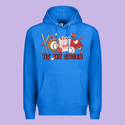 Tis The Season Baseball Premium Hoodie Designed By Maliassmallbusiness