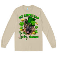 Mushroom st.patrick's day my shepherd is my lucky charm Long Sleeve Tee - RanaPortraitStore