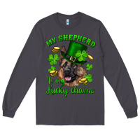 Smoke st.patrick's day my shepherd is my lucky charm Long Sleeve Tee - RanaPortraitStore