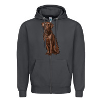 Smoke labrador retriever Zipper Hoodie - RanaPortraitStore
