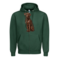Sports Green labrador retriever Zipper Hoodie - RanaPortraitStore