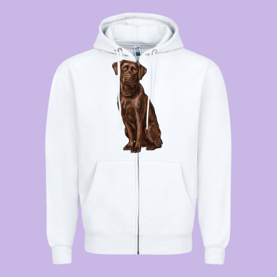 Labrador Retriever Zipper Hoodie Designed By Ranaportraitstore
