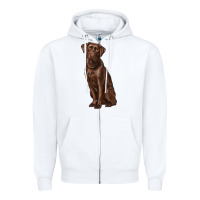 White labrador retriever Zipper Hoodie - RanaPortraitStore