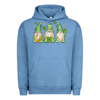 Pigment Pebble Blue st. patrick's day gnomes Urban Hoodie - MaliasSmallBusiness