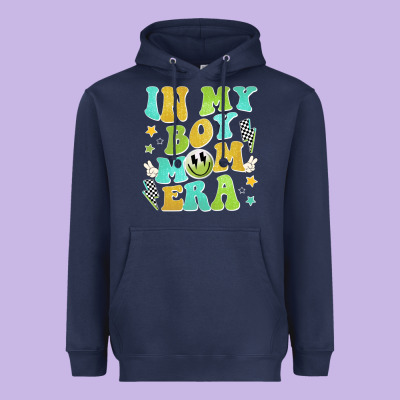 In My Boy Mom Era Heavyweight Hoodie Designed By Jahusdesignshop