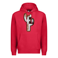 Cardinal Leather Cowhide Cactus Premium Hoodie - RanaPortraitStore