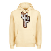 Pina Colada Leather Cowhide Cactus Premium Hoodie - RanaPortraitStore