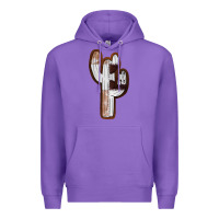 Purple Leather Cowhide Cactus Premium Hoodie - RanaPortraitStore