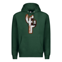 Sports Green Leather Cowhide Cactus Premium Hoodie - RanaPortraitStore