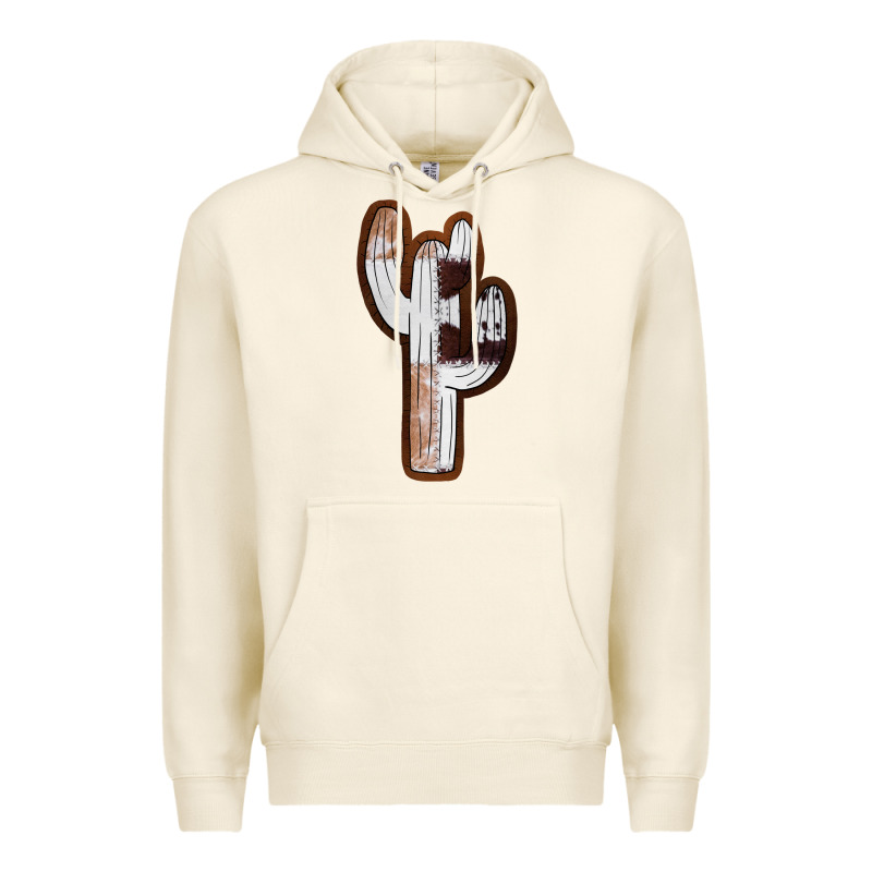 Leather Cowhide Cactus Premium Hoodie by RanaPortraitStore | Teevron