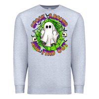 Heather Grey spook aound and find out Premium Sweatshirt - Artiststas