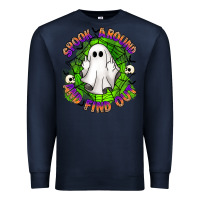Navy spook aound and find out Premium Sweatshirt - Artiststas