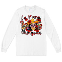 White la mama mas chingona Long Sleeve Tee - Zillion Design Studio