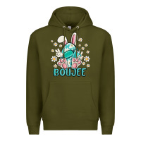 Army Green boujee  easter  egg Premium Hoodie - MaliasSmallBusiness