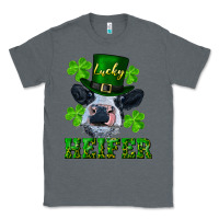 Charcoal Heather lucky heifer Classic Tee - RanaPortraitStore