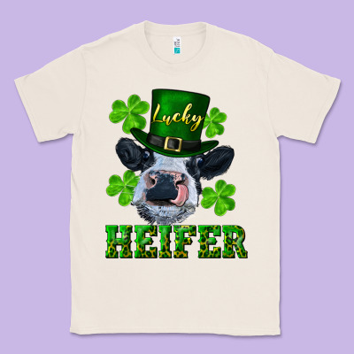 Lucky Heifer Classic Tee Designed By Ranaportraitstore