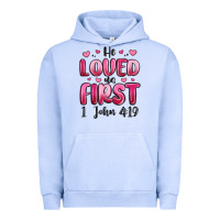 Pigment Grape Ice he loved us first 1 john 4 19 Urban Hoodie - MaliasSmallBusiness