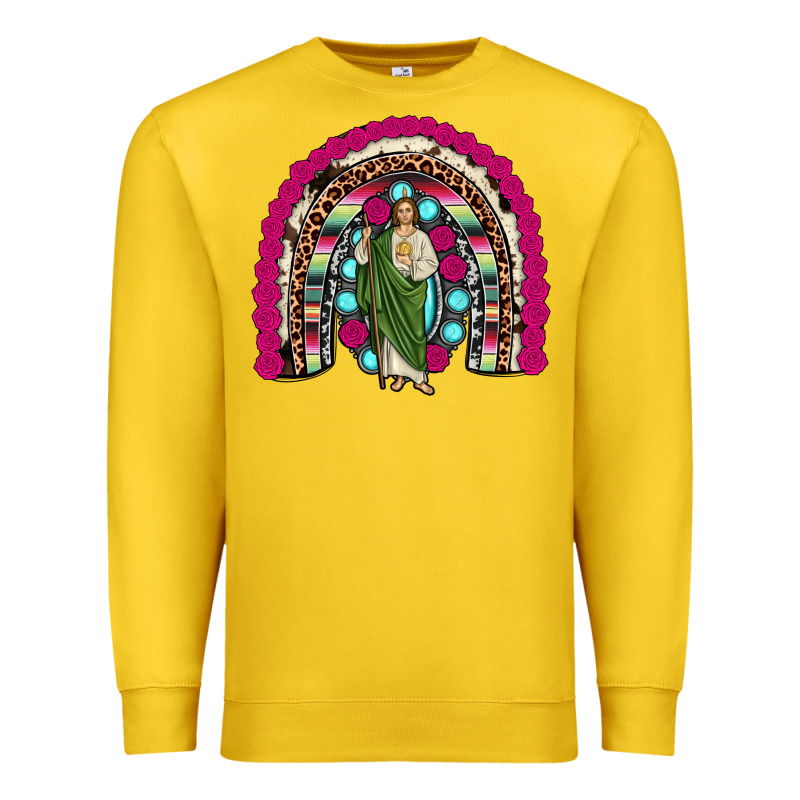 San Judas Rainbow Premium Sweatshirt by JahusDesignShop | Teevron
