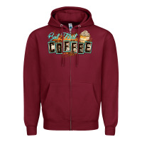 Burgundy but first coffee Zipper Hoodie - Zillion Design Studio