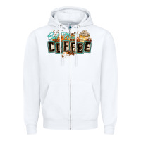 White but first coffee Zipper Hoodie - Zillion Design Studio