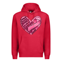 Cardinal heart breast cancer Premium Hoodie - MaliasSmallBusiness