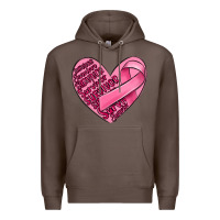 Coffee heart breast cancer Premium Hoodie - MaliasSmallBusiness