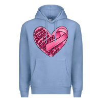 Colony Blue heart breast cancer Premium Hoodie - MaliasSmallBusiness