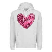 Dove Grey heart breast cancer Premium Hoodie - MaliasSmallBusiness