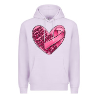 Lilac heart breast cancer Premium Hoodie - MaliasSmallBusiness