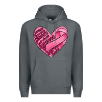 Rock heart breast cancer Premium Hoodie - MaliasSmallBusiness