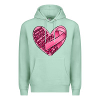 Seafoam heart breast cancer Premium Hoodie - MaliasSmallBusiness